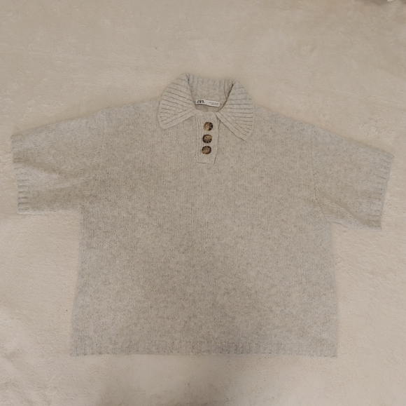 Zara shoet sleeve sweater - Picture 1 of 4